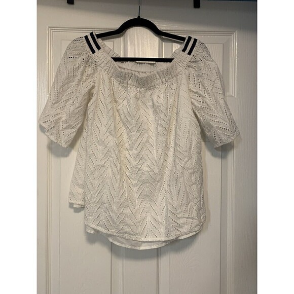 Armani Exchange Womens Off Shoulder Top Size‎ Large - Picture 2 of 7